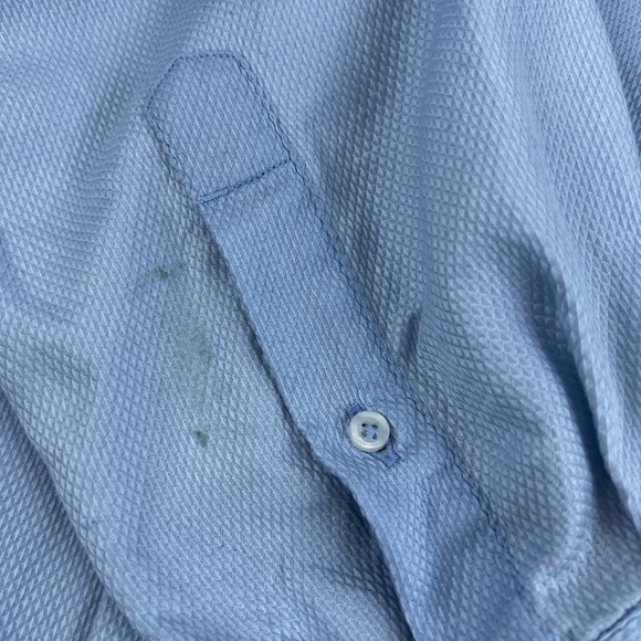 Robert Graham Button Down Mens Shirt Blue with flowered accents Size XL - Picture 11 of 15